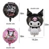 5Pcs Cute Anime Party Decoration Balloons,Aluminum Film Material Double Sided Balloons,Anime Theme Party Supplies,Kawaii Birthday Party Ballons(LM-02)
