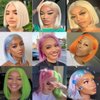 Blonde Bob Wig Human Hair 613 Lace Front Wig Human Hair 13X4 HD Lace Front Wigs Human Hair Pre Plucked With Baby Hair 150% Density 613 Short Bob Wigs Human Hair For Women (8 inch, 13X4 613 Bob Wig)