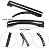 48 Pieces No Slip Metal Hair Clips Hairpin Open Center Metal Barrettes 2.36 x 0.39 Inch Snap Button Hairpin for Women Girls, Gold Silver Black and Coffee