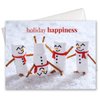 Marshmallow Snowmen Holiday Card Pack / 25 Seasonal Greeting Cards Including Envelopes/Whimsical Winter Happiness Food Design And Joyful Wishes Note
