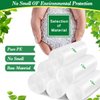 Hommaly 2.6 Gallon 240 pcs Small Clear Trash Bags, Strong Garbage Bags, Bathroom Trash Can Bin Liners Unscented, Mini Plastic Bags for Office, Waste Basket Liner, Fit 6-10 Liters, 2-2.6 Gal