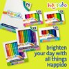 International Arrivals Happido Set of 12 Twistable Tempera Paint Sticks For Kids, Quick Drying, No Mess Art Supplies for Toddlers and Kids Ages 4-6 [CLASSIC COLORS]