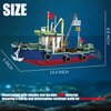 EtrealEli Fishing Boat Building Blocks Set-582pcs Ship Blocks for Kids, Realistic Design, DIY Learning Toy Model