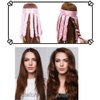 JYHi Heatless Hair Curler Rod Headband Skin No Heat Hair Curls for Long Hair with Removable Adjustable Straps Sleep In Over Night Heatless Curling Hair Roller for Women Girls Use Soft （Pink）
