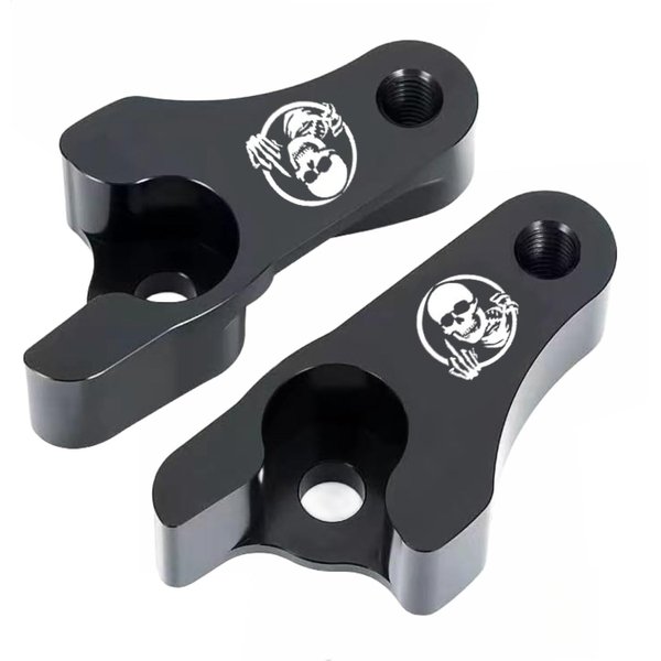 𝟐𝟎𝟎𝟐-𝟐𝟎𝟐𝟑 Black 2'' Inch Lowering Links Blocks Kit Fits for Harley Davidson Touring Street Glide/Road King/Electra Glide/Road Glide/Ultra Limited/Special/CVO