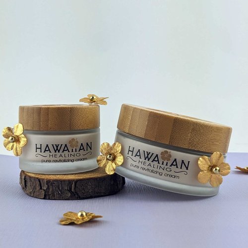 Hawaiian Healing Skin Care Anti-Aging & Hydrating Face Cream with Organic Hawaiian Macadamia Flower Honey and Hawaiian Astaxanthin to Reduce Appearance of Wrinkles & Fine Lines (50g)