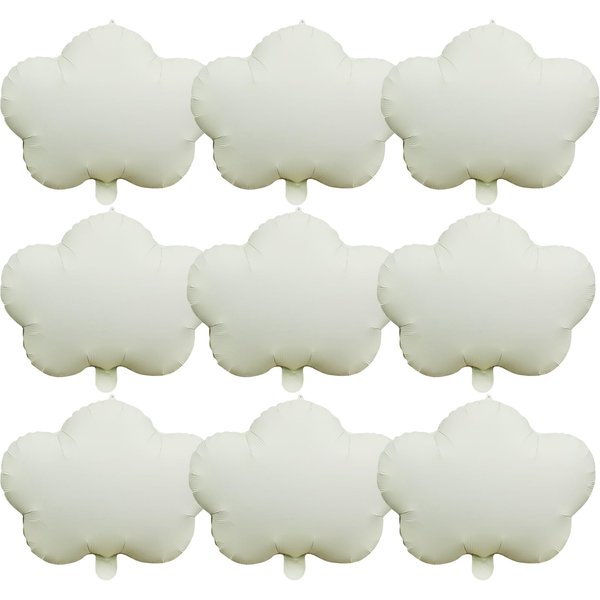 White Cloud Foil Balloons 10 Pcs Cloud Balloons For Birthday Party Baby Shower Wedding Bridal Shower Blue White Themed Party Decorations Supplies