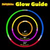 PartySticks Moondance Glow Sticks and Connectors - 40pk Glow in The Dark Party Favors with 16 Glow Sticks Party Decorations and 24 Connectors for Light Up Glasses, Glow Necklaces, Glow Bracelets