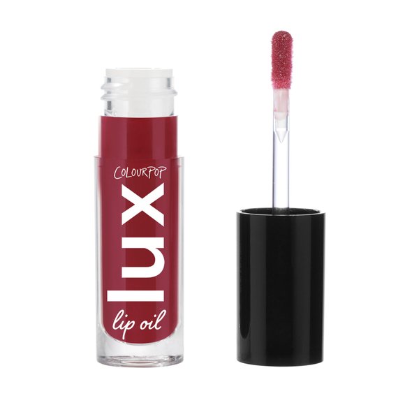 ColourPop Lux Lip Oil - Hydrating, Sheer Tinted Lip Oil Formulated with Antioxidant-Rich Chamomile Extract & Calendula Oil - Non-Greasy, Nourishing Red Lip Oil - Bells (0.16 oz)