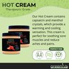 GreenIVe Hot Cream Massage Lotion for Joints Muscles and Skin Tighting Wraps Hot & Cold Sensation Bulk Jar (16oz Jar)