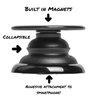 FAB POPS Phone Grip with Expandable Stand, Built in Magnets, Adhesive Attachment, Mounting Plate Included, Your All in one Phone Holder. Violet