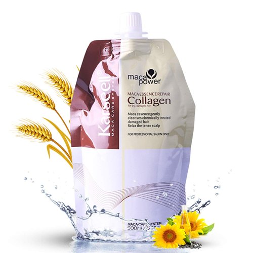 Karseell Hair Mask Collagen 16.9 oz 500ml Deep Repairs Conditioner Coconut Oil Keratin Mask for Dry Damaged Hair Color Treated Hair Curly Hair Bleached Hair All Hair Types
