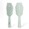 AIMIKE Detangling Hair Brush, Bio-Friendly Vented Detangler Brush w/Flex Soft Bristles, No Pull Detangling Brush for Curly Straight Hair, Wet & Dry Hairbrush Detangler for Women Men Kids, Green,1pcs