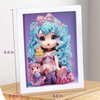 PracticeJQDEN Ice Cream Girl Diamond Painting Kits, 5D Gem Art for Kids DIY Paint-by-Number Kits with Frame Arts and Crafts Dots Kits for Kids Christmas Birthday Gifts for Girls Ages 6-12