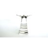 Generic Long shiny silver tone metal hair claw clip
