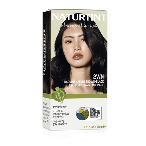 Naturtint Permanent Hair Color 2WN Radiant Nature Brown Black (Pack of 1), Ammonia Free, Vegan, Cruelty Free, up to 100% Gray Coverage, Long Lasting Results (Packaging may vary)