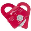 GM CLIMBING Red Micro Prusik Minding Pulley 25kN CE UIAA Certified 12mm Single Pulley Mobile Side Plates for Arborist Rigging Climbing Rescue One Unit