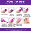 Gel Nail Polish Remover 15ML, Gel Remover for Nails, Nail Polish Remover Kit with Nail File and Nail Polish Scraper, Quickly Remove Nail Polish in 3-5 Minutes, Gel Polish Remover in a Bottle