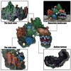 Tfwadmx Aquarium Coral Decoration Resin Fish Tank Hiding Mountain Cave Betta Fish Hideaway Rock Coral Reef Ornament, 2 Pack.