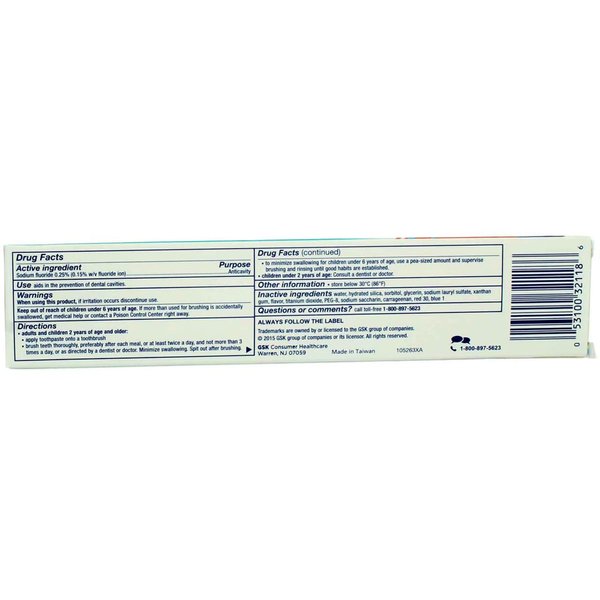 Aquafresh Cavity Protection Fluoride Toothpaste, Cool Mint 5.6 oz (Pack of 3)