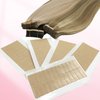 GOO GOO Hair Extension Tape Double Sided Adhesive Replacement Tape, Professional Strong Tapes for Tape in Hair Extensions 180pcs, 1.6 * 0.3inch per Piece