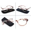 OLOMEE Reading Glasses Women Men Readers 1.25 Small Round Eyeglasses for Reading with Comfortable Spring Hinge Lightweight 3 Pack