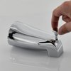 Slip Fit Tub Spout with Pull-Up Diverter for 1/2 inch Copper Tube, Chrome