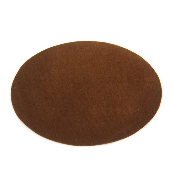 Beaulegan Repair Patches - 4 PCS Elbow Knee Iron-on Velvet Patches, Oval & Brown