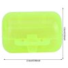 50 Pcs Plastic Fishing Hook Box Tackle Box Clamshell Fluorescent Yellow Squid Lure Hook Box Cover Case Fishing Accessory(Small)