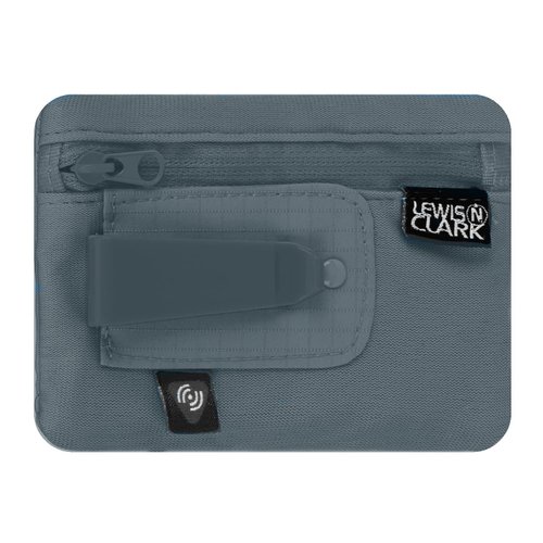 Lewis N. Clark RFID Hidden Clip Stash Money Belt Travel Pouch + Credit Card/Id Holder for Women & Men, Charcoal, One Size
