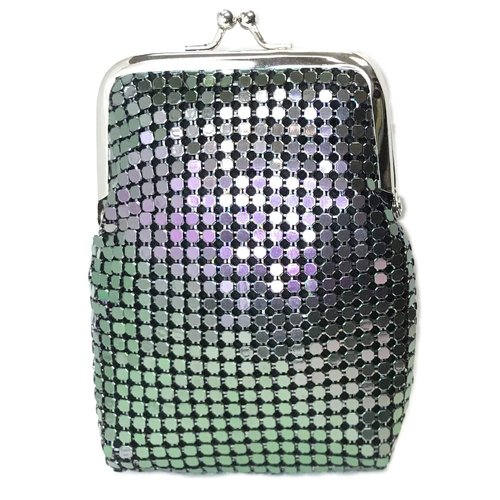 Eclipse Luxury Mesh Sequin Cigarette Case Pouch, Coin Purse, Holds Kings Size (Shorts) Cigarettes, 3232 (3)