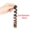 BECUS 3Packs 20inch Saniya Kenzie Curl Short Curly Crochet Braids Hair Extension for Black Women Curl Diameter (16mm) Tapered Cut Jamaican Bounce Jumpy Wand Hair Extensions(#1B/30)