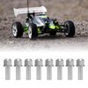 VGEBY 8 Pcs RC Wheel Hub Extension Nut Stainless Steel High Strength Hex RC Wheel Hub Extension Adapter for SCX10 (25mm) Rc Wheel Hub Extension Nut