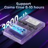 【30000 in 1】 R40S Pro Retro Handheld Game Console, Video Game Console, 3.5 inch IPS Screen, More Than 20 Emulator, 256G TF Card (Purple)