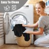 Stretch Velvet Toilet Lid Cover and Toilet Tank Lid Cover, Bathroom Super Soft Toilet Lid Cover Set Luxury Velvet Plush, with Elastic Bottom, Machine Wash, Black