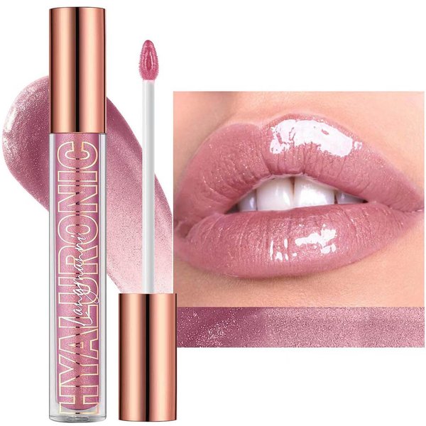 Nude Pink Lip Gloss Lip Plumper Gloss Tinted Glitter Lipgloss Lip Oil Teens Moisturizing Lipstick Lip Balm High Shine And Vegan Plumping Lip Gloss For Women Girls Long-Lasting Dry Lip Care (03#)