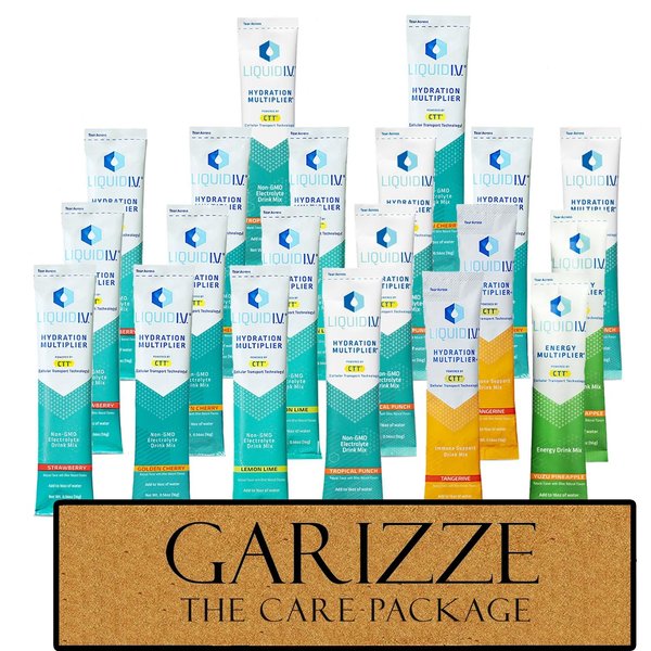 Liquid IV Hydration Multiplier - 20 Hydration Powder Packets - Electrolyte Drink Mix - Golden Cherry, Lemon Lime, Tangerine, Yuzu Pineapple, Tropical Punch, Strawberry Liquid IV Variety Pack