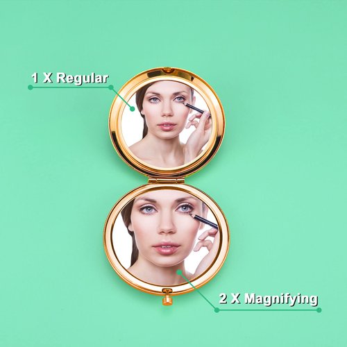 Cheer Gift Cheer Mom Gifts Compact Makeup Mirror Cheerleading Coach Gift Cheer Coach Gift Cheer Mom Appreciation Gift Thank You Gift for Cheer Coach Mother's Day Birthday Gift for Cheer Mom