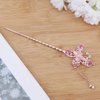 Minkissy Rhinestone Chinese Hair Stick Retro Butterfly Hair Chopsticks with Tassel Pendant Hairpin Chignon Pin for Women Girls