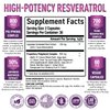 Premium Resveratrol Supplement 1500mg - Max Strength, Trans Resveratrol Capsules - with Grape Seed & Green Tea Extract - 30 Days Supply