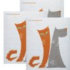 SWEDEdishcloths Dog/Cat Friends Set of 3 Each Swedish Dishcloths | ECO Friendly Absorbent Cleaning Cloth | Reusable Cleaning Wipes | Swedish Dish Cloths