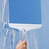 Shower Squeegee for Bathroom Shower Glass Doors, 10'' Rubber Window Cleaner Squeegee, Clear Plastic Car Windshield Cleaning Squeegee