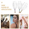 rosenice Scalp Massager Hand Held Therapeutic Head Scratcher Steel Wire Head Massager with Wooden Handle for Home Spa Relief and Relaxation (3 Packs)