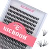 NICROOM Lash Clusters 240pcs Individual Lashes 40D 0.07D Curl 9-16mm DIY Eyelash Extension Mixed Tray Faux Mink Wispy Soft&Natural Cluster Lashes False Eyelashes(40D-0.07D-9-16mm)