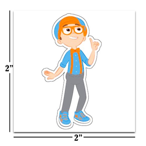 Blippi Tattoos Party Favors Bundle ~ 72 Perforated Individual 2" x 2" Blippi Temporary Tattoos for Kids Boys Girls (Blippi Party Supplies)
