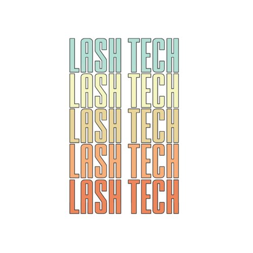 Lash Tech Retro Eyelash Technician Licensed Lash Tech: Graph Grid Notebook/Journal (6” X 9”) Womens Lash Tech Gifts & Eyelash Tech Gifts