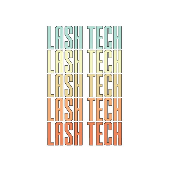 Lash Tech Retro Eyelash Technician Licensed Lash Tech: Graph Grid Notebook/Journal (6” X 9”) Womens Lash Tech Gifts & Eyelash Tech Gifts