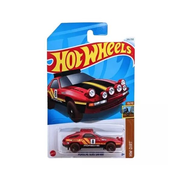Hot Wheels Porsche 928S Safari (Red) Treasure Hunt HW Dirt 10/10 Die-Cast Car