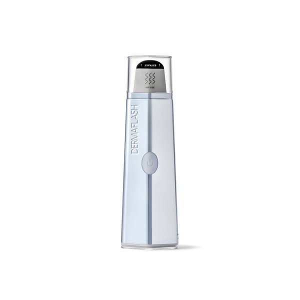 DERMAFLASH LUXE+ Sonic Dermaplaning Tool for Face Peach Fuzz Removal, Anti-Aging and Exfoliation, Pop Pink
