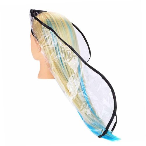 Beatifufu 2pcs elderly shampoo bib position hair washing cape hair washing funnel hair care funnel hair styling cape hair cutting cape barber gowns white Umbrella protection plastic pp